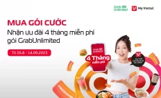 Mua gói Viettel nhận 4 tháng miễn phí GrabUnlimited