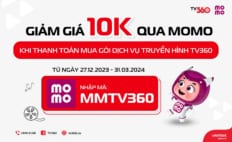 MUA GÓI TRUYỀN HÌNH TV360 GIÁ HỜI NHẤT, CHỈ CÓ TẠI MOMO!